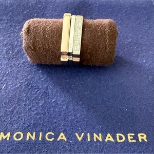 3 MONICA VINADER RINGS  Rose Gold Diamond, Rose Gold, Sterling Silver Thin